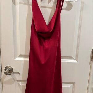 Elegant Red Sleeveless Dress